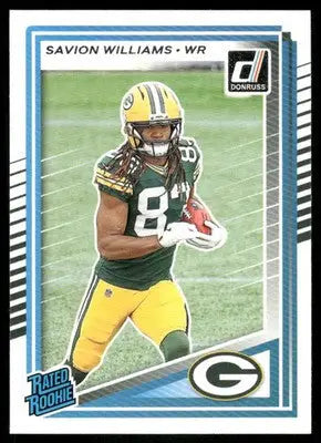 2025 Panini Donruss Rated Rookie Savion Williams #318 Football - Football Card Single