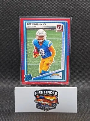 2025 Panini Donruss - Rated Rookie Tre Harris #329 Press Proof Red (RC) - Football Card Single
