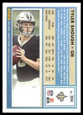 2025 Panini Donruss Rated Rookie Tyler Shough #304 Football - Football Card Single
