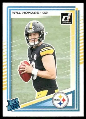 2025 Panini Donruss Rated Rookie Will Howard #309 Football - Football Card Single