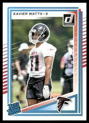 2025 Panini Donruss Rated Rookie Xavier Watts #399 Football - Football Card Single