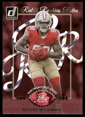 2025 Panini Donruss Rated Rookies Retro Mykel Williams #17 Football - Football Card Single