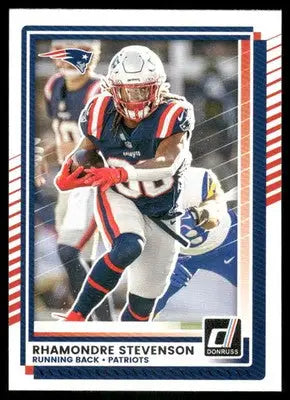 2025 Panini Donruss Rhamondre Stevenson #63 Football - Football Card Single
