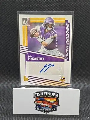 2025 Panini Donruss - Signature Marks J.J. McCarthy #SM-JMY (AU) - Football Card Single