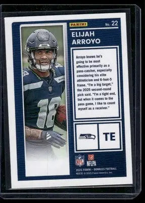 2025 Panini Donruss The Rookies Elijah Arroyo #22 Football - Football Card Single