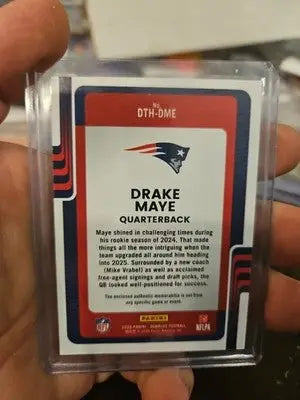 2025 Panini Donruss Threads Drake Maye Patch #DTH-DME New England Patriots - Football Card Single