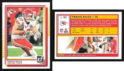 2025 Panini Donruss TRAVIS KELCE #191 Kansas City Chiefs - Football Card Single