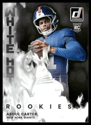 2025 Panini Donruss White Hot Rookies Abdul Carter #WHR-ALC RC Football - Football Card Single