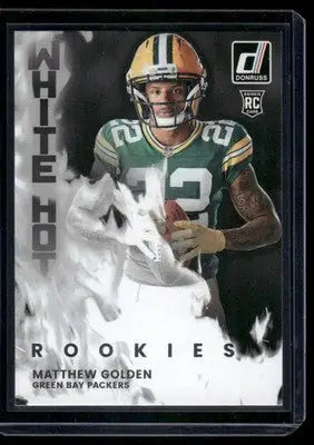 2025 Panini Donruss White Hot Rookies Matthew Golden #WHR-MTG RC Football - Football Card Single