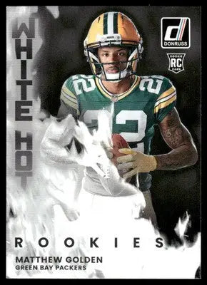 2025 Panini Donruss White Hot Rookies Matthew Golden #WHR-MTG RC Football - Football Card Single