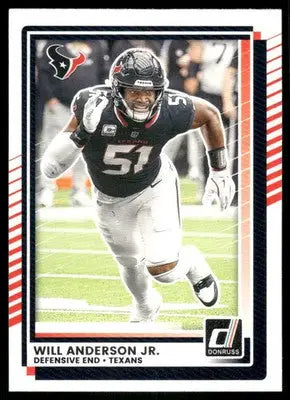 2025 Panini Donruss Will Anderson Jr. #62 Football - Football Card Single