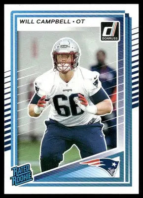 2025 Panini Donruss Will Campbell #345 Football - Football Card Single