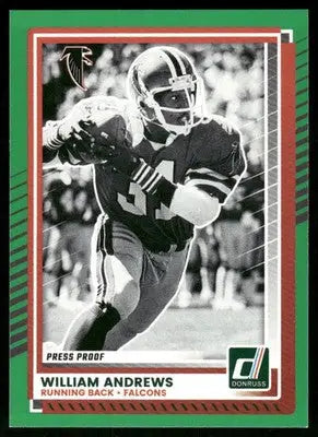 2025 Panini Donruss William Andrews #247 Press Proof Football - Football Card Single