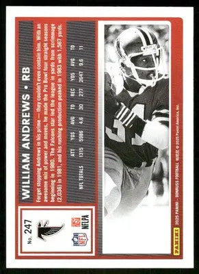 2025 Panini Donruss William Andrews #247 Press Proof Football - Football Card Single