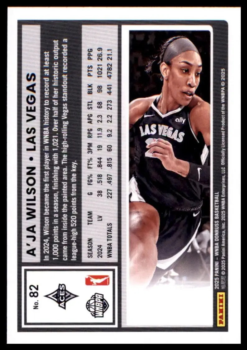 2025 Panini Donruss WNBA - A’ja Wilson #82 - Basketball Card Single