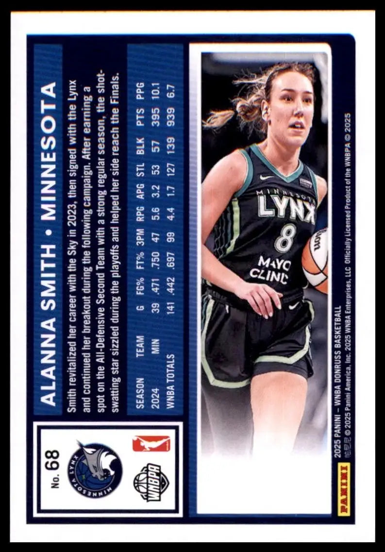 2025 Panini Donruss WNBA - Alanna Smith #68 - Basketball Card Single