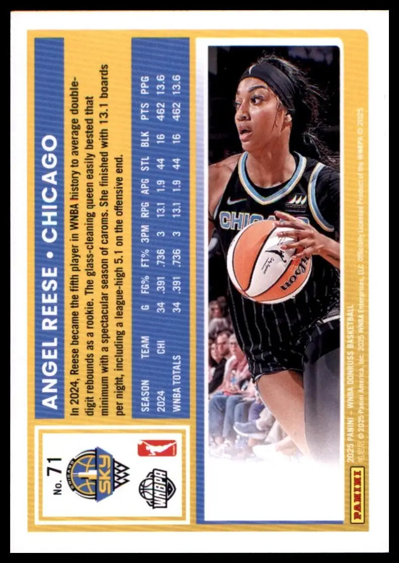 2025 Panini Donruss WNBA - Angel Reese #71 - Basketball Card Single