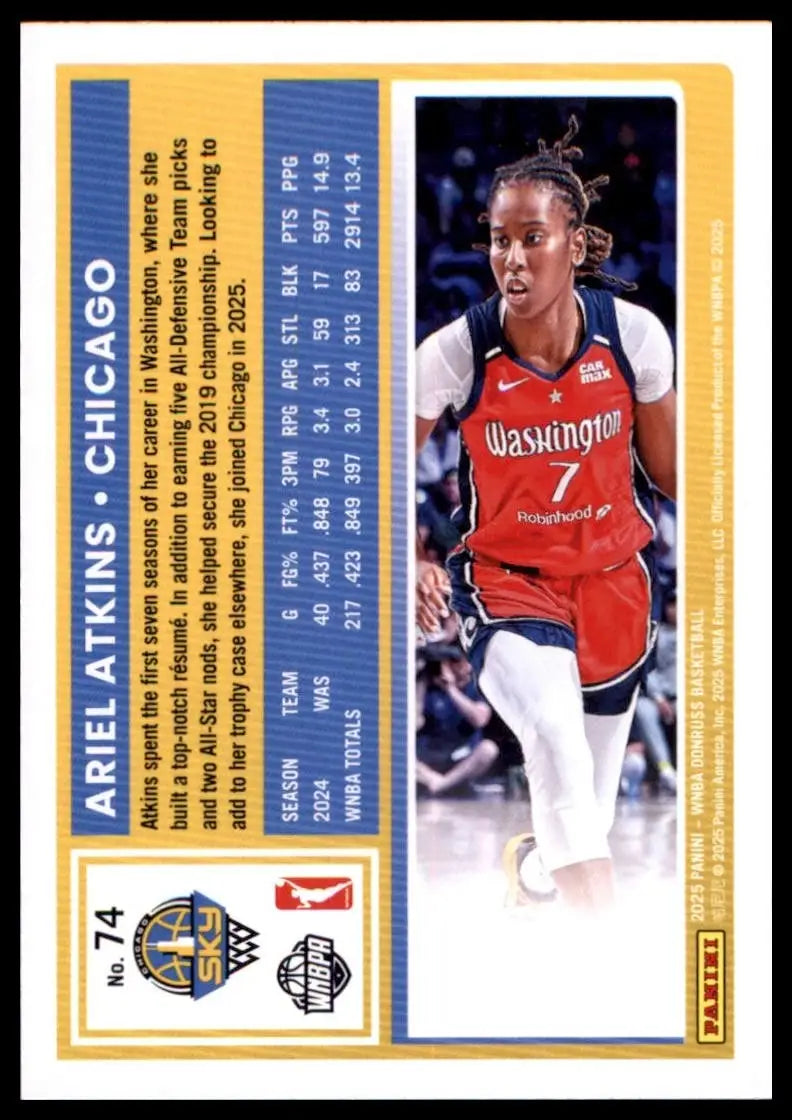 2025 Panini Donruss WNBA - Ariel Atkins #74 - Basketball Card Single