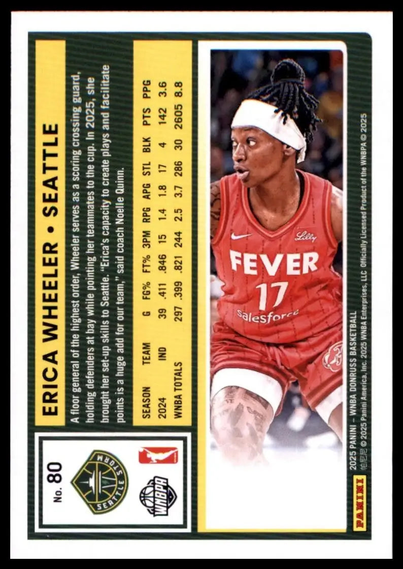 2025 Panini Donruss WNBA - Erica Wheeler #80 - Basketball Card Single