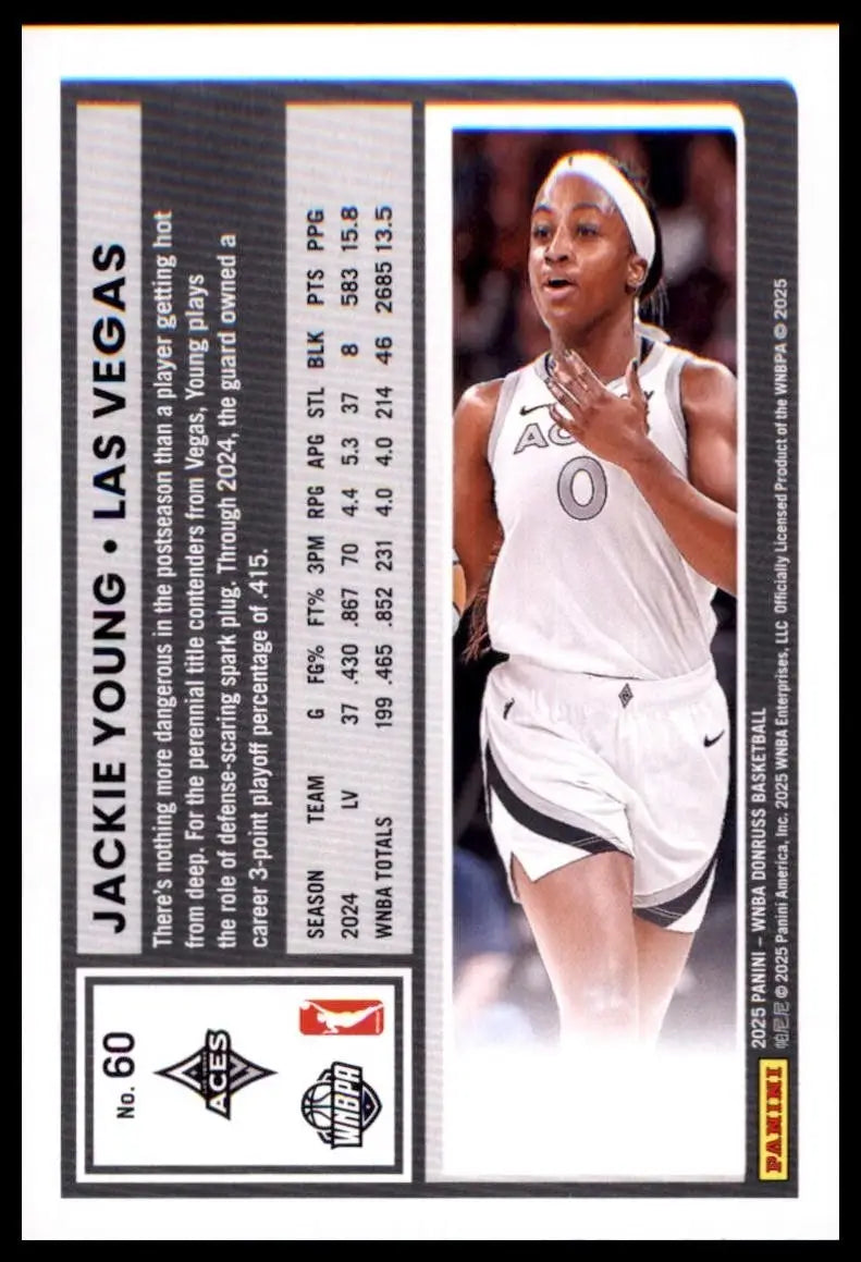 2025 Panini Donruss WNBA - Jackie Young #60 - Basketball Card Single