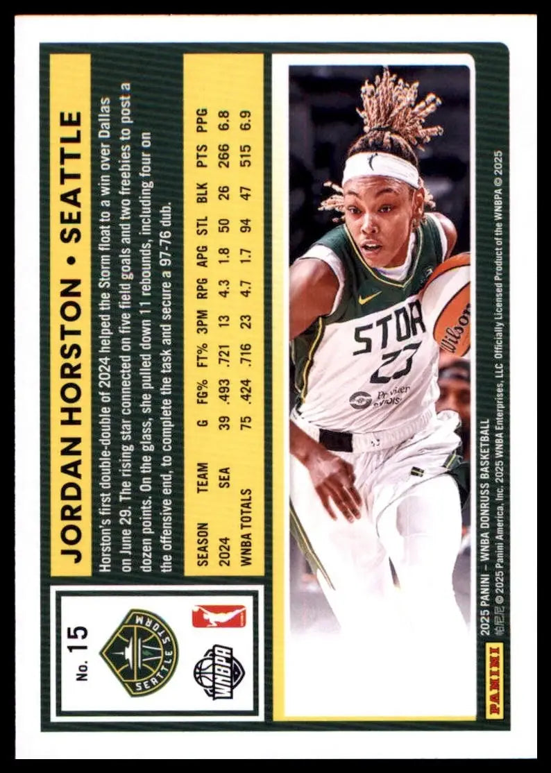 2025 Panini Donruss WNBA - Jordan Horston #15 - Basketball Card Single