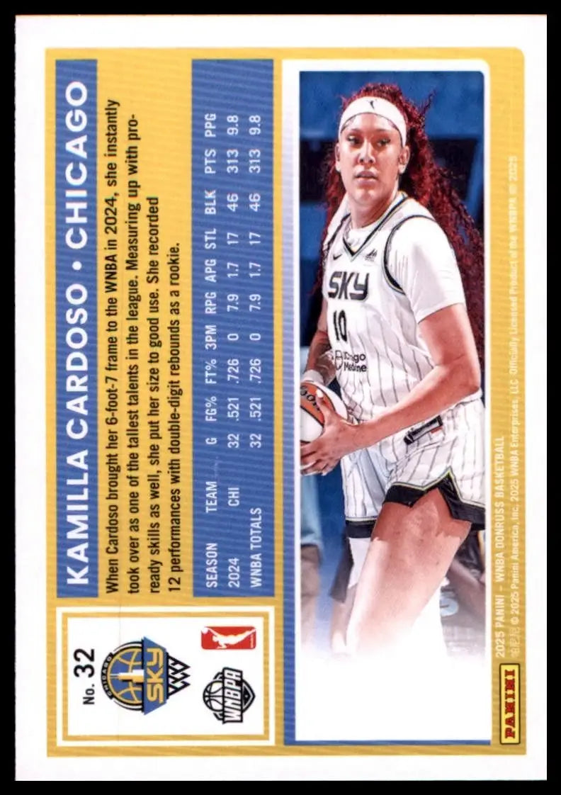 2025 Panini Donruss WNBA - Kamilla Cardoso #32 Holo - Basketball Card Single