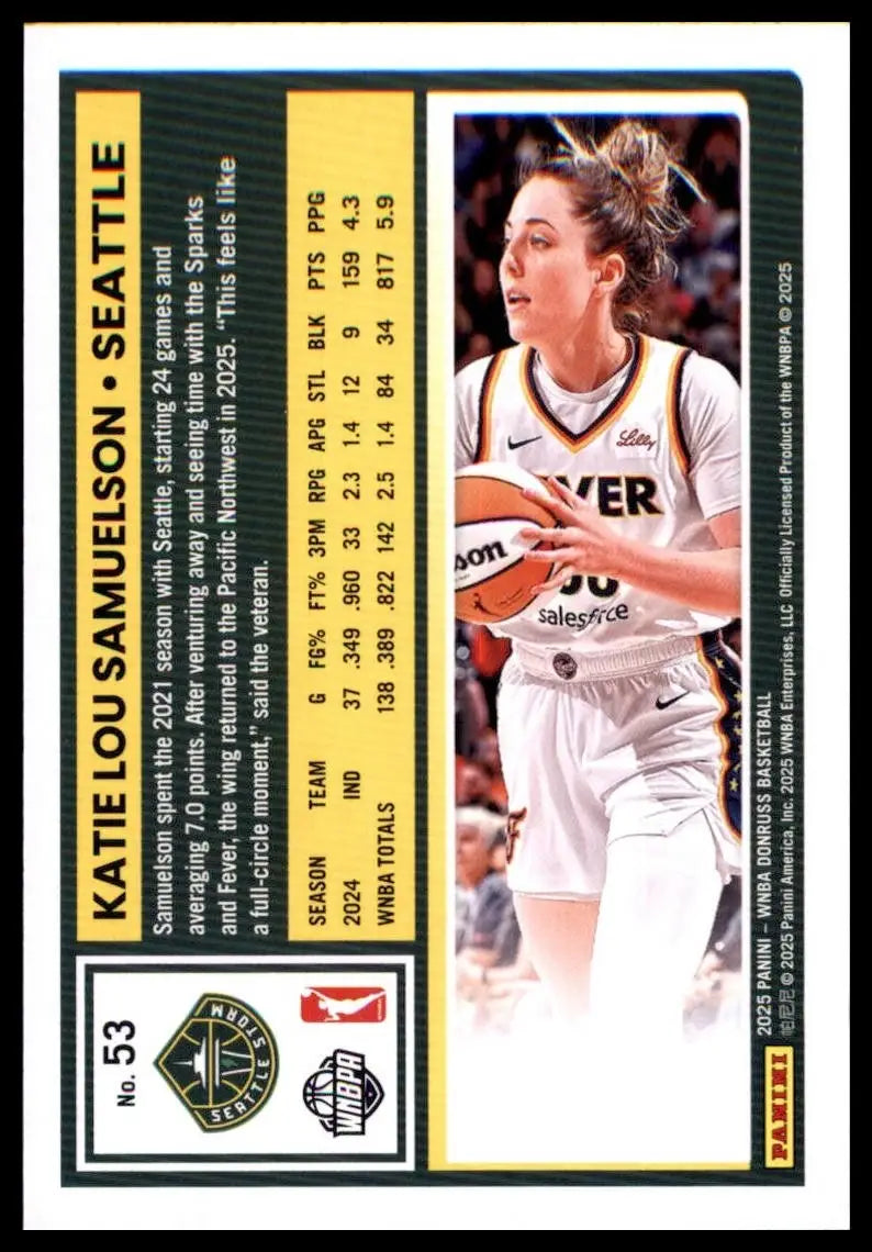 2025 Panini Donruss WNBA - Katie Lou Samuelson #53 - Basketball Card Single