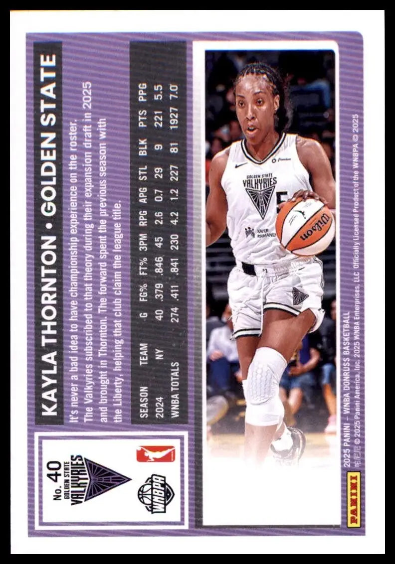 2025 Panini Donruss WNBA - Kayla Thornton #40 - Basketball Card Single
