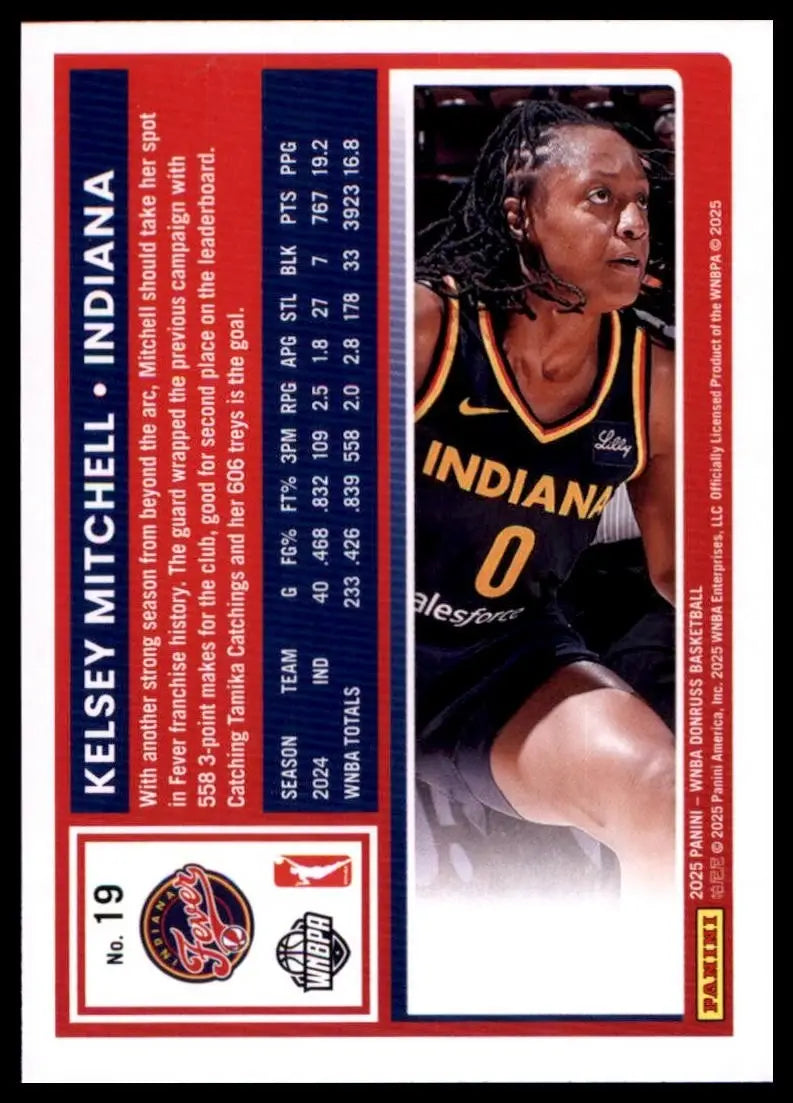 2025 Panini Donruss WNBA - Kelsey Mitchell #19 - Basketball Card Single