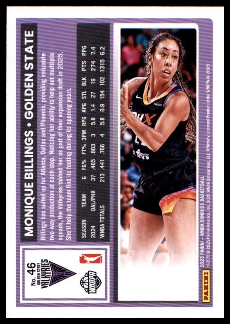 2025 Panini Donruss WNBA - Monique Billings #46 - Basketball Card Single