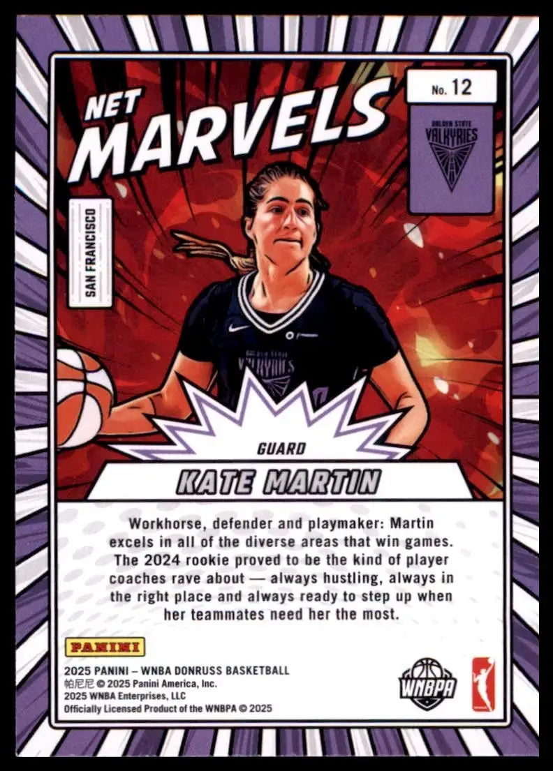 2025 Panini Donruss WNBA - Net Marvels Kate Martin #12 - Basketball Card Single