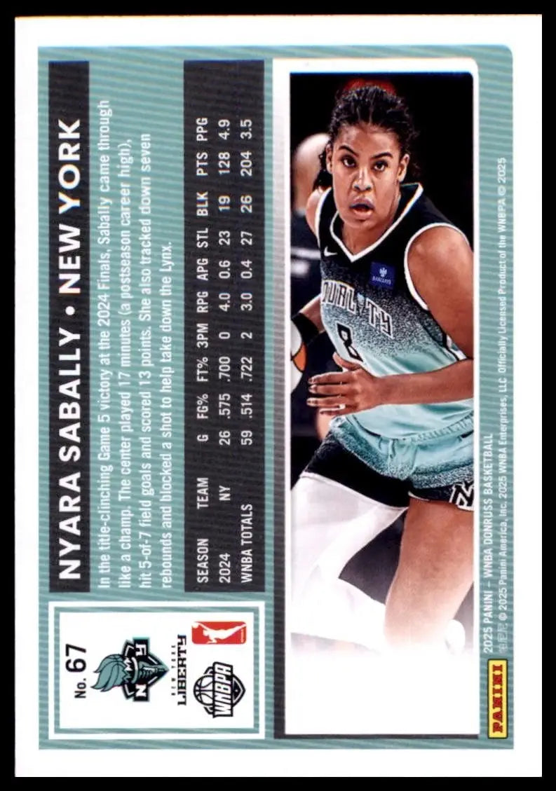 2025 Panini Donruss WNBA - Nyara Sabally #67 - Basketball Card Single