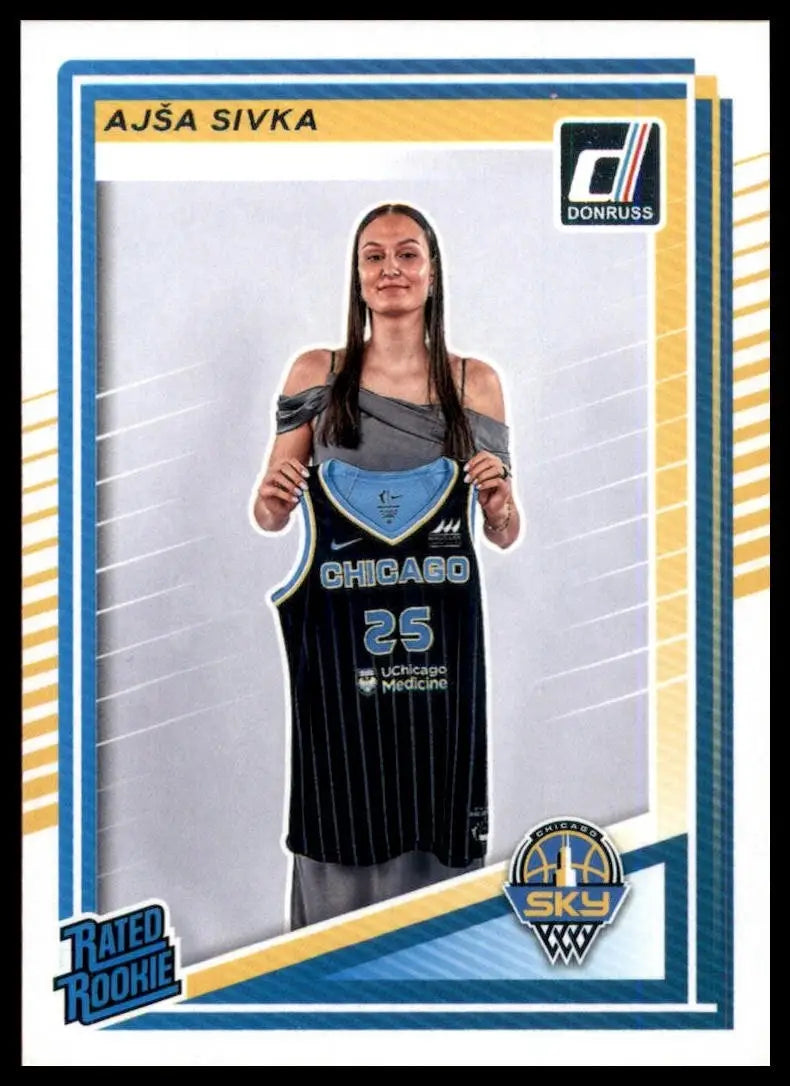 2025 Panini Donruss WNBA - Rated Rookie Ajsa Sivka #93 (RC) - Basketball Card Single