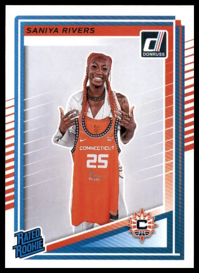 2025 Panini Donruss WNBA - Rated Rookie Saniya Rivers #92 (RC) - Basketball Card Single