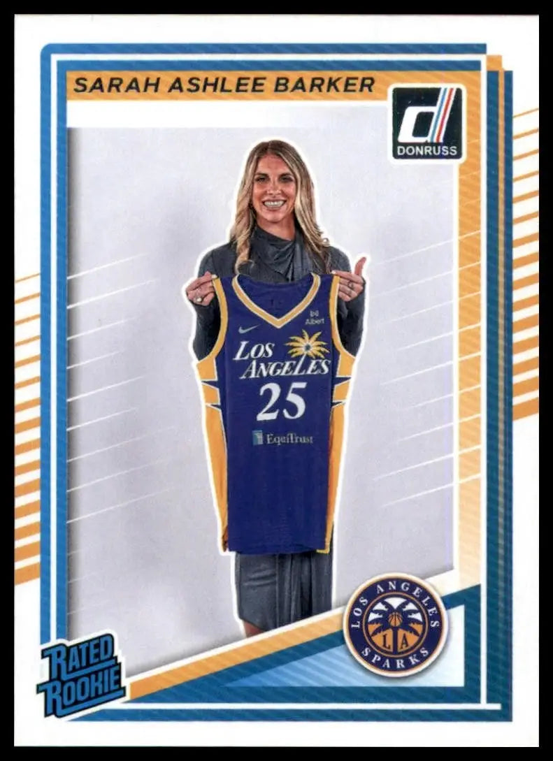 2025 Panini Donruss WNBA - Rated Rookie Sarah Ashlee Barker #100 (RC) - Basketball Card Single