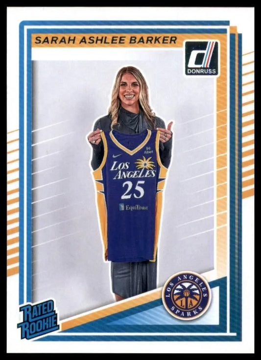2025 Panini Donruss WNBA - Rated Rookie Sarah Ashlee Barker #100 (RC) - Basketball Card Single
