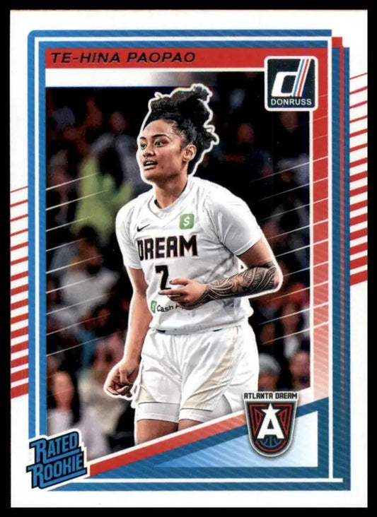 2025 Panini Donruss WNBA - Rated Rookie Te-Hina Paopao #91 (RC) - Basketball Card Single