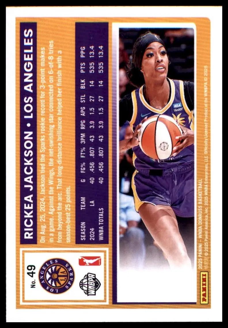 2025 Panini Donruss WNBA - Rickea Jackson #49 - Basketball Card Single