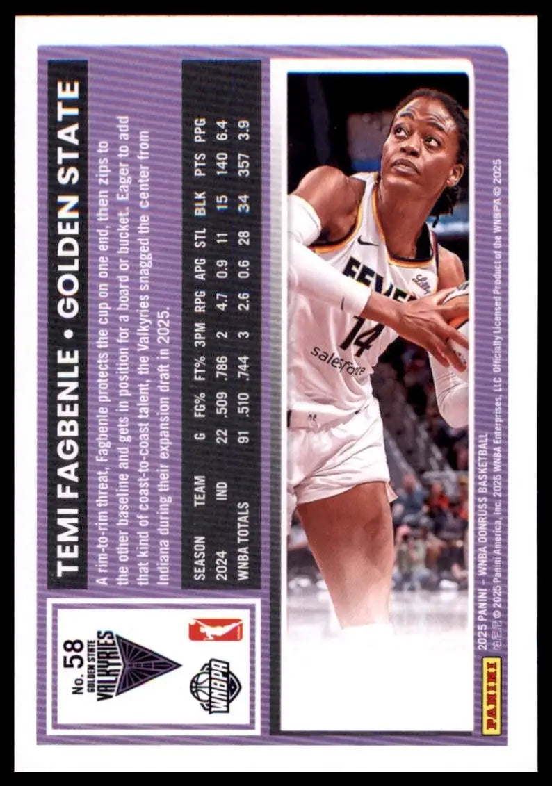 2025 Panini Donruss WNBA - Temi Fagbenle #58 - Basketball Card Single