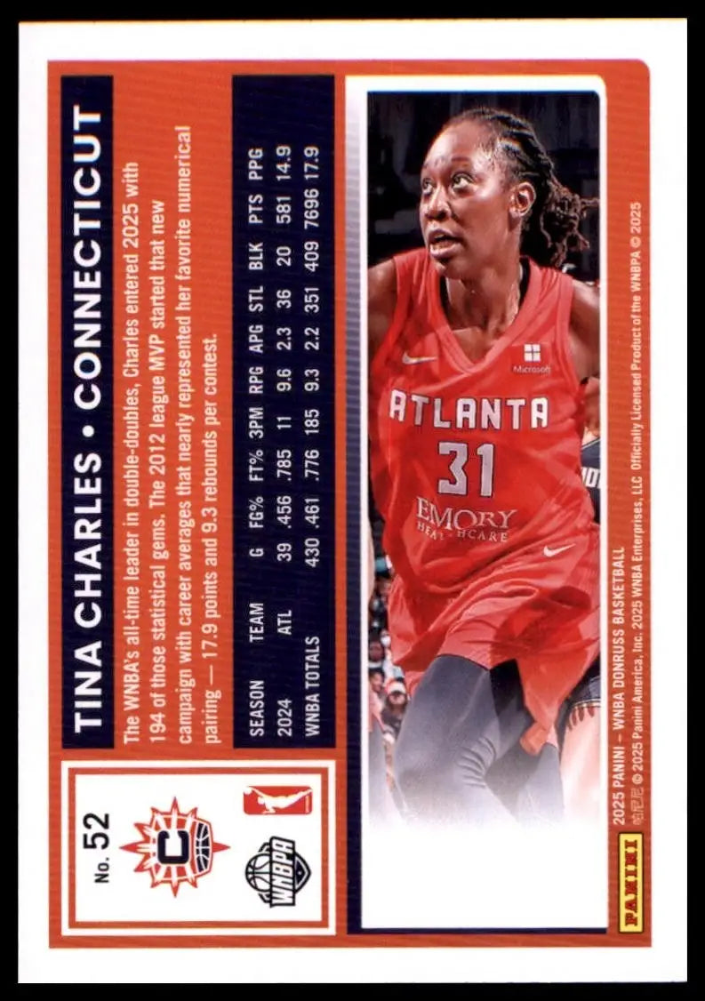 2025 Panini Donruss WNBA - Tina Charles #52 - Basketball Card Single