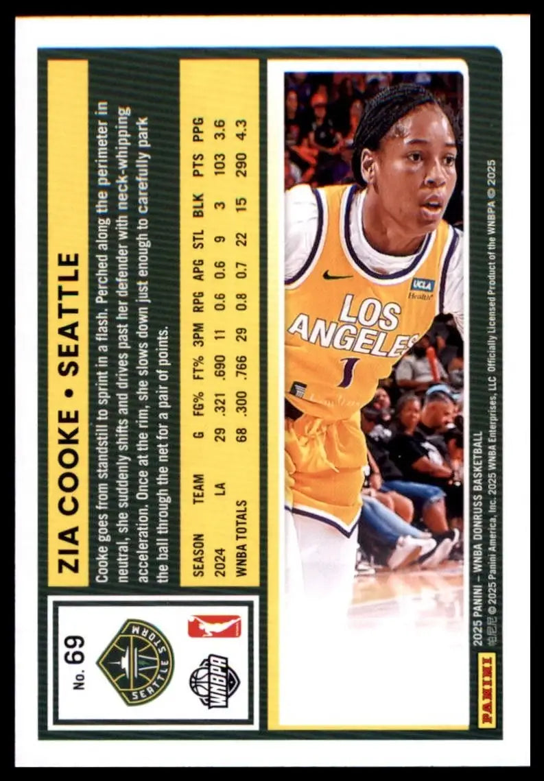 2025 Panini Donruss WNBA - Zia Cooke #69 - Basketball Card Single