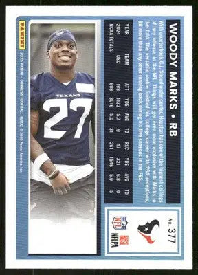 2025 Panini Donruss Woody Marks #377 Football - Football Card Single