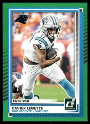 2025 Panini Donruss Xavier Legette #240 Press Proof Green Football - Football Card Single