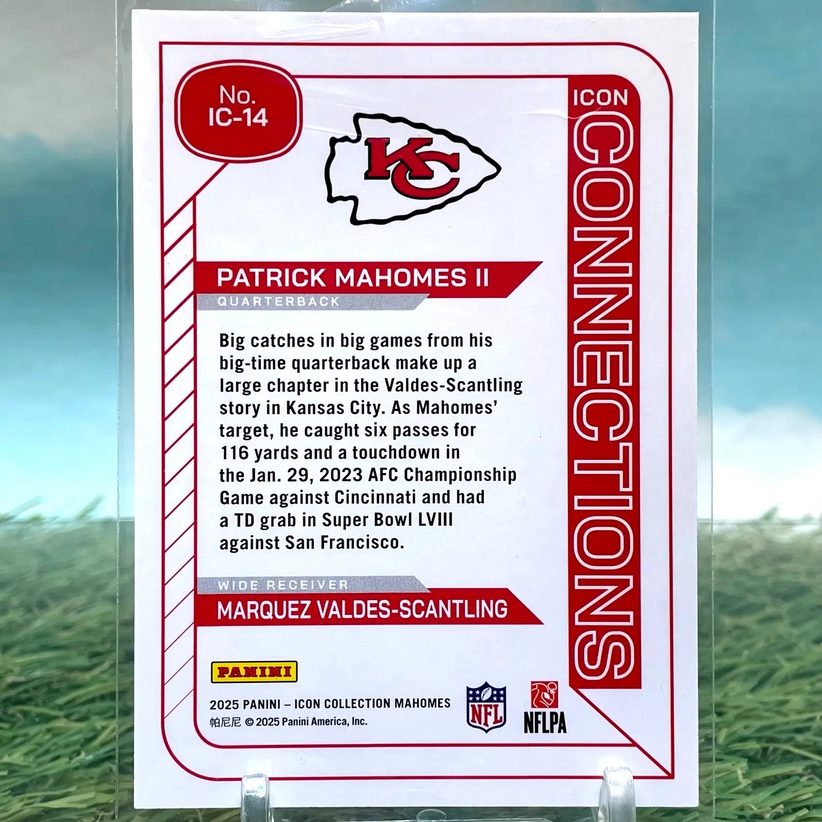 2025 Panini Icon Collection Connections Mahomes II / Valdes-Scantling CG25 - Football Card Single