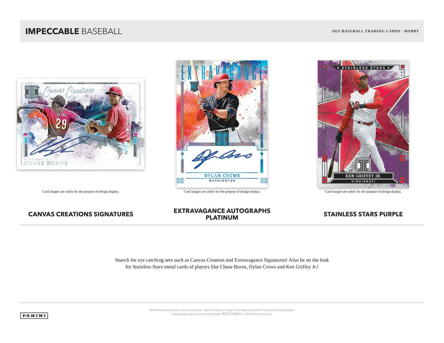 2025 Panini Impeccable Baseball Hobby Box | Columbia Sports Cards