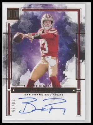 2025 Panini Impeccable Brock Purdy #ISS-BPY Stars Sigs Bronze #/25 49ers - Football Card Single