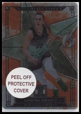 2025 Panini Impeccable Sabrina Ionescu #6 Stainless Stars Orange #/25 Liberty