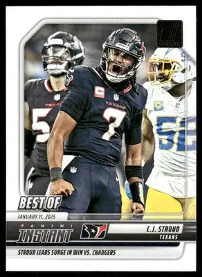 2025 Panini Instant Best Of Instant C.J. Stroud #INS-CSD Football - Football Card Single