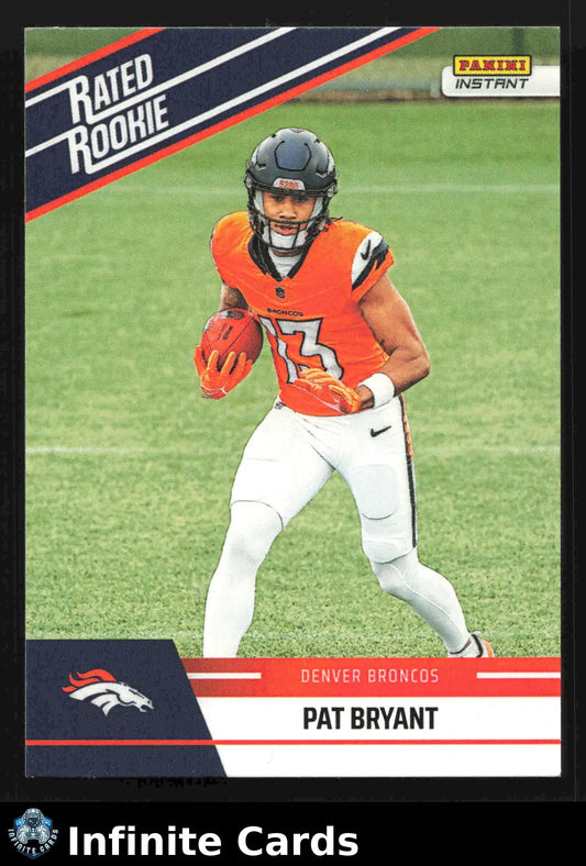 2025 Panini Instant Football PAT BRYANT #RRR-17 Rated Rookie Retro #/279 Broncos - Football Card Single