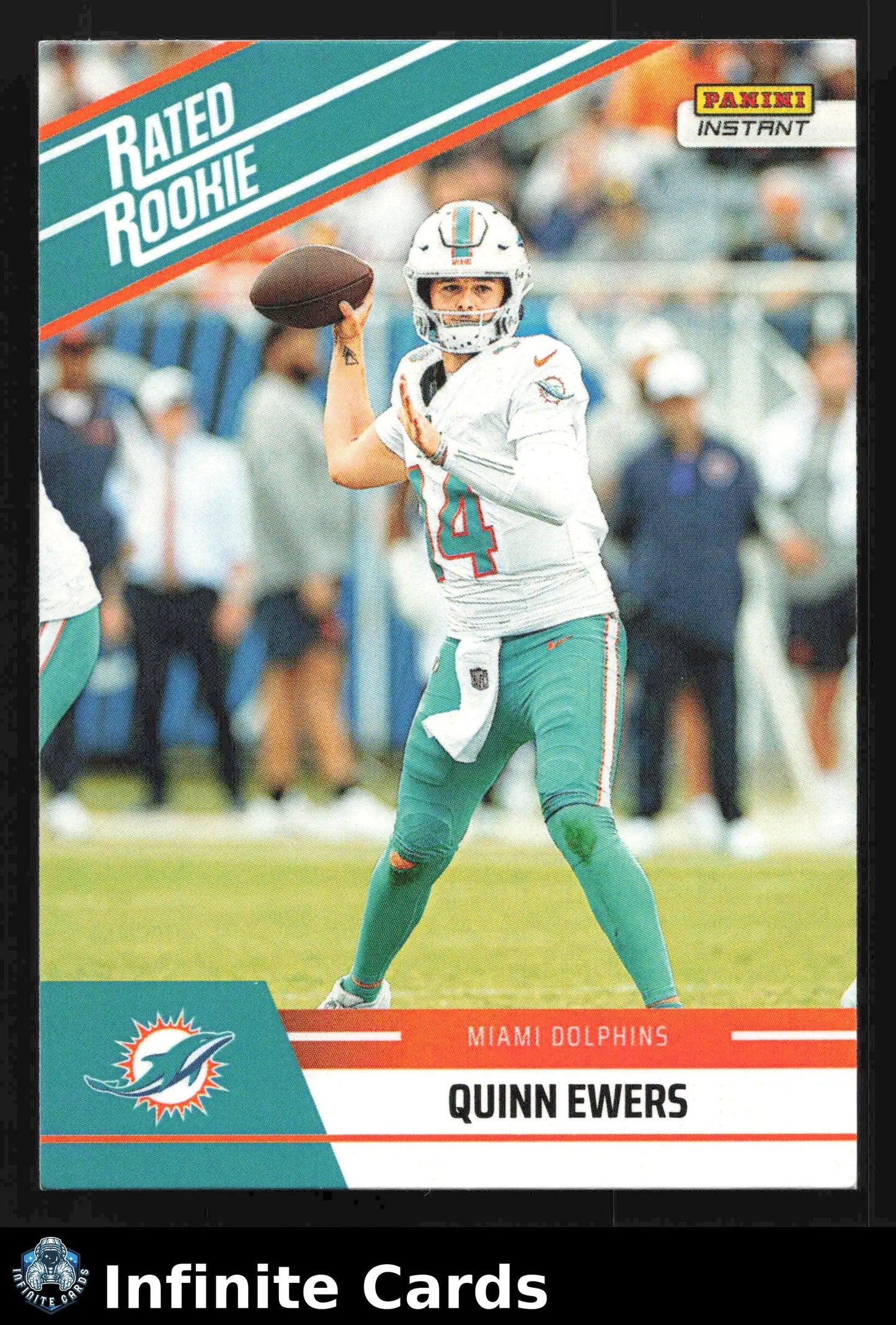 2025 Panini Instant Football QUINN EWERS #RRR-18 #/279 Miami Dolphins RC - Football Card Single